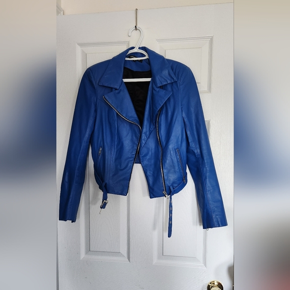 Mikhael Kale leather jacket fits like xs - Picture 3 of 6